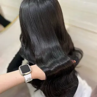 ロング カラー 💘Kurea💘 艶髪/韓国/暗髪のヘアスタイル