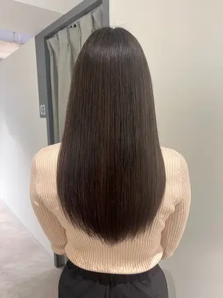 ロング カラー 暗髪カラー🫐パーマ おくだりんかのヘアスタイル