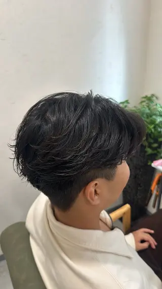 ミディアム パーマ メンズ Ren /メンズ/縮毛矯正のヘアスタイル