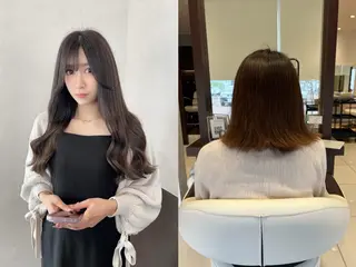 カラー nehus nagaoka所属・🖤複雑履歴ブリーチ Mizuki 🖤のヘアスタイル