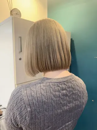 ミディアム カラー 透明感カラー/ハイト ーン/メイク/umiのヘアスタイル