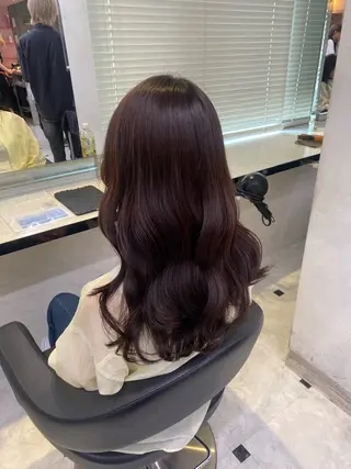 ロング カラー 透明感ベージュカラー 🪞上野🪞AIのヘアスタイル