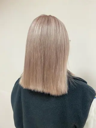 ミディアム カラー 🌈haru🌻 藤沢ハイトーン🌈のヘアスタイル