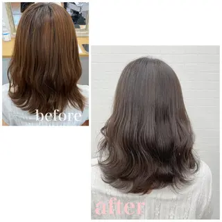 ミディアム カラー GRANLUSSO 〜グランルッソ駅前店所属・木口 嘉美のヘアスタイル