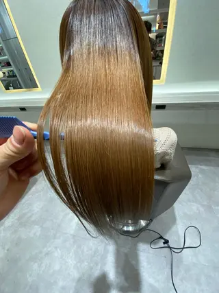 ロング カラー ムトウセイマ/艶髪 /艶ケアWブリーチのヘアスタイル