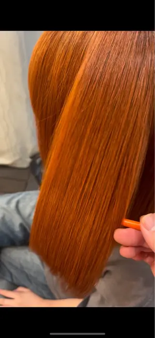 カラー レイヤーカット/ 縮毛矯正/海音のヘアスタイル