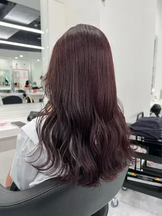 セミロング カラー ヘアアレンジ 透明感ラベンダー💗 SHOのヘアスタイル