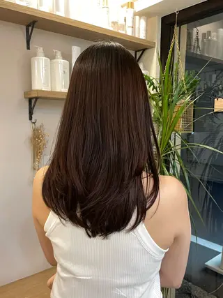 セミロング hairspaPAZ所属・🌿miu /目黒区 / 透明感カラー🌿のヘアスタイル