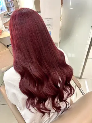 ロング カラー 羽エクステ/シール エクステ/横浜駅5分のヘアスタイル
