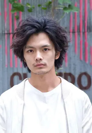 ミディアム カラー パーマ Steelo  渋谷所属・✴︎赤み除去カラー daichi✴︎のヘアスタイル