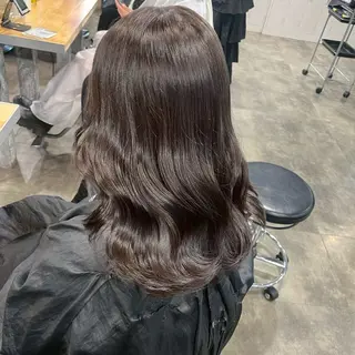 カラー 🤍Mei🤍赤み消 し透明感ツヤカラーのヘアスタイル