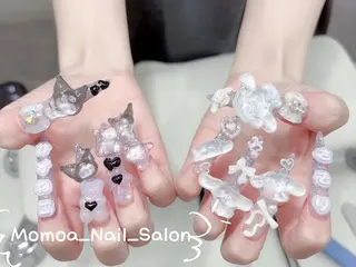 ネイル MoMoA Nail ネイル長さ出し専門店のネイルデザイン
