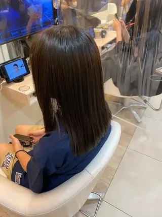 ミディアム パーマ 💎髪質改善💎艶髪 💎ブリーチ💎津村のヘアスタイル