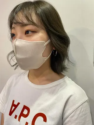 ショート カラー silo所属・silo MOKA 顔周りカット🦦のヘアスタイル