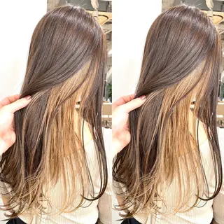 セミロング カラー  渡部 妃月のヘアスタイル