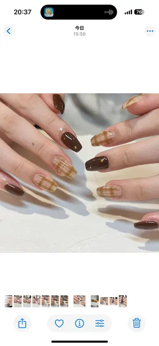 ネイル ひらい さなのネイルデザイン