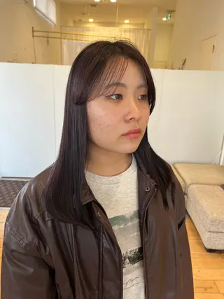 セミロング 宇都宮 そらのヘアスタイル