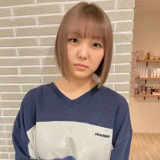 ショート カラー 大人可愛い/レイヤー /ブリーチ/溝口誠二のヘアスタイル