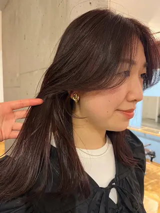 セミロング カラー 暖色/パーマ 🌼クニトウメイのヘアスタイル