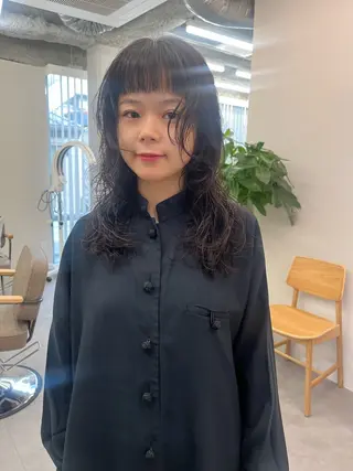 ロング パーマ 大林 エリコのヘアスタイル