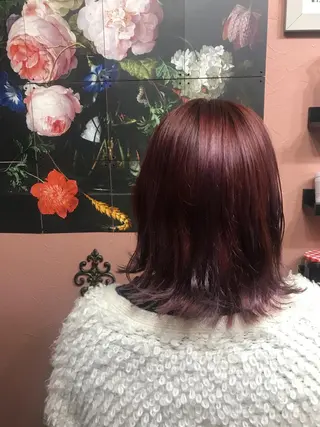 ミディアム カラー chouette/ 根本優希のヘアスタイル