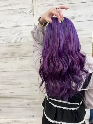 ロング カラー ヘアアレンジ 枝毛カット＆髪質改善 満足NO.1岡しゃんのヘアスタイル