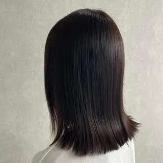 セミロング カラー mona/ ストレートスタイル✨のヘアスタイル