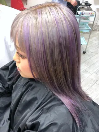 セミロング カラー SALOWIN三軒茶屋店所属・髪質改善/艶髪 やまなかのヘアスタイル