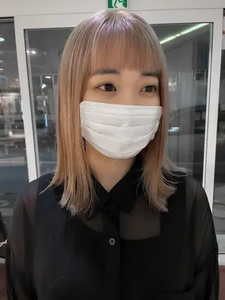 ミディアム カラー ハイトーン/ブリーチ /ウルフ⛓️MAKIのヘアスタイル