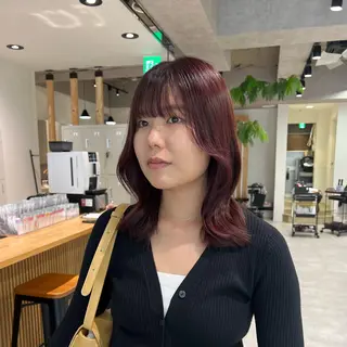 ミディアム 透明感カラー/ボブ / MARIE🍇のヘアスタイル