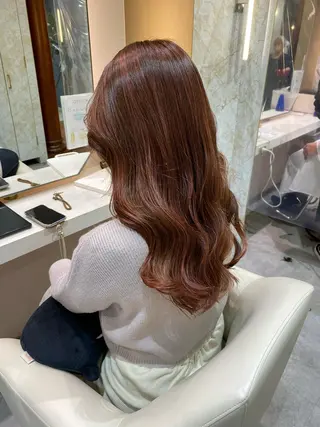 セミロング カラー 店長/mao/ 前髪/顔周りカットのヘアスタイル