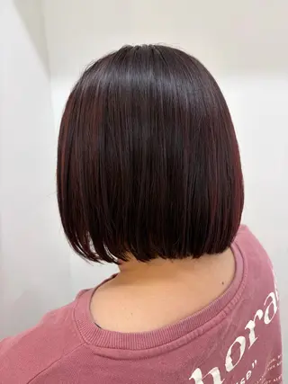 ミディアム カラー 柴田 結衣のヘアスタイル