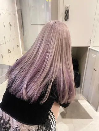 カラー ベージュ・ラベンダー カラー🎀りりのヘアスタイル