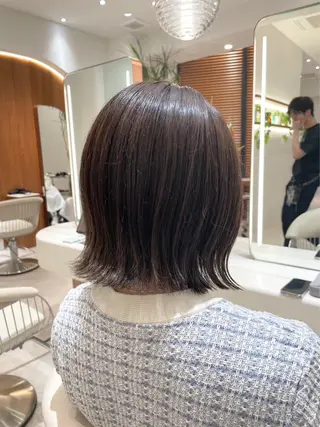 ミディアム カラー 渋谷/レイヤーボブ・ 透明感カラーしょうごのヘアスタイル