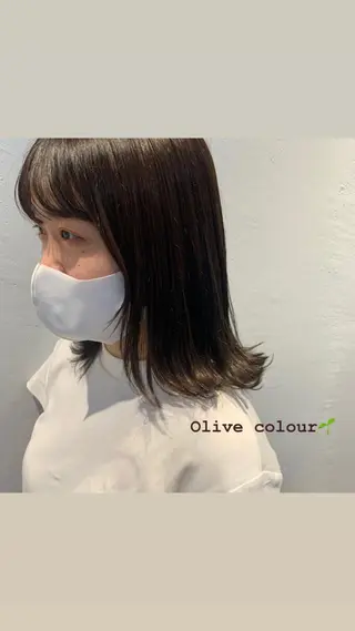 ミディアム カラー AO所属・RISAKO 艶髪モテヘア🎀府中のヘアスタイル