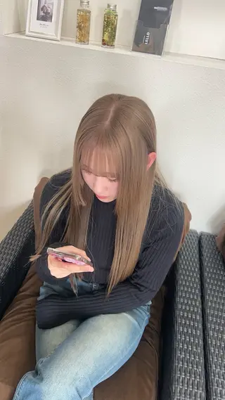 ロング 譜久島 かりんのヘアスタイル