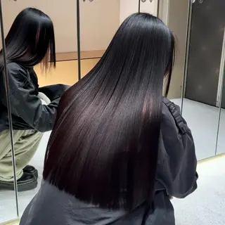 セミロング benji sendai所属・YUIKA☆髪質改善 小顔ｶｯﾄ艶ｶﾗｰのヘアスタイル