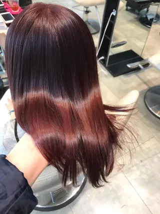 セミロング カラー ヘアアレンジ Re:ta KANZOのヘアスタイル