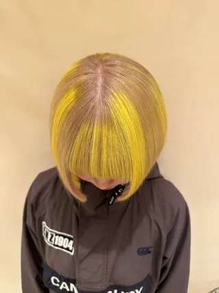 ショート カラー SALOWIN 梅田茶屋町店所属・梅田/ベージュカラー /ブリーチカラーのヘアスタイル