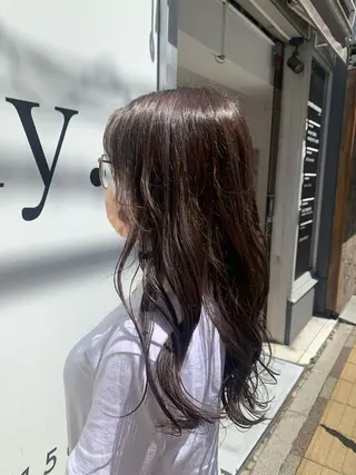 ロング カラー ヘアアレンジ ブリーチなし/ レイヤー🌿runaのヘアスタイル