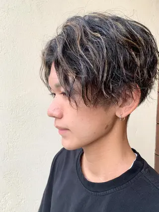 パーマ メンズ 清光 泰之のヘアスタイル