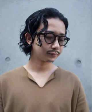 ミディアム パーマ メンズ メンズスタイリスト リュウジのヘアスタイル