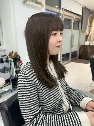 ロング 山崎結菜 🫧透明感カラーのヘアスタイル