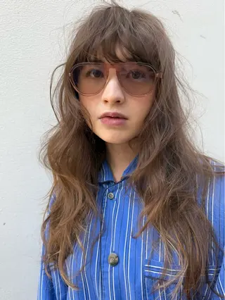 パーマ 森貴裕/ベージュ/ パーマ/オリーブのヘアスタイル