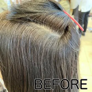 ミディアム カラー 長津 健一郎のヘアスタイル