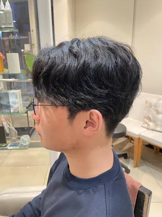 ショート パーマ メンズ 韓国ヘアメイク🎀/ 縮毛矯正✨山本媛香のヘアスタイル