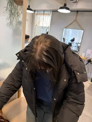 ミディアム カラー ミルクティー× グレージュMOMOのヘアスタイル