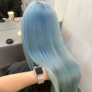 ロング カラー ブリーチ/ハイトーン ボブ🐥HIYORIのヘアスタイル