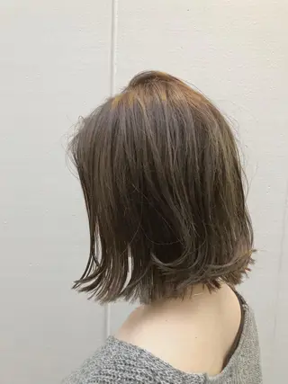 ミディアム カラー ノグチ ユウキ/ボブのヘアスタイル