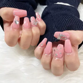 セミロング see love gritterのネイルデザイン